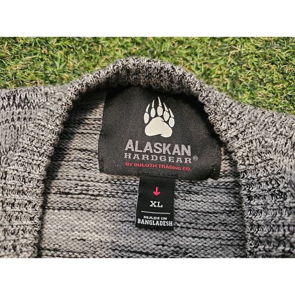 Duluth Alaskan Hardgear Sweater Mens XL Gray Merino Wool Crew Neck Pullover - Picture 4 of 7